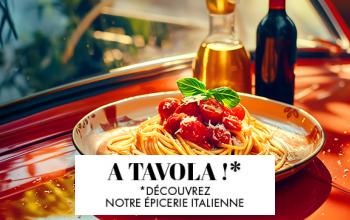 A TABLE : SPECIALITES ITALIENNES en soldes chez VEEPEE