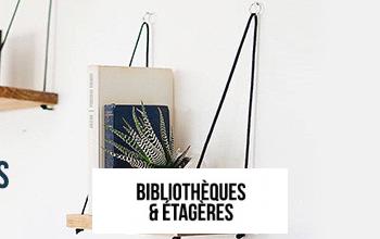 BIBLIOTHEQUES ETAGERES en vente flash chez BRICOPRIVÉ